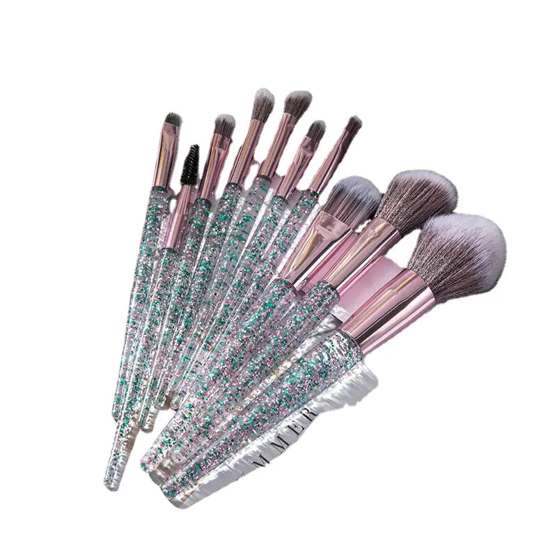 10-Piece Makeup Brush Set for Beauty and Blending