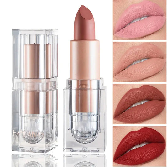 Ice Nude Matte Lipsticks - 12 Natural Colors Collection