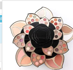 Multifunctional Makeup Full Set with Black Floral Palette